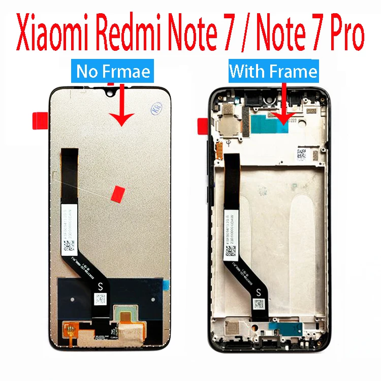 

Original for Xiaomi Redmi Note 7 LCD Display Screen Touch Digitizer Assembly Redmi Note7 Pro LCD Display 10 Touch Repair Parts