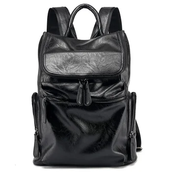 

2019 new JIULIN men's fashion Leisure Korean leather casual computer backpack