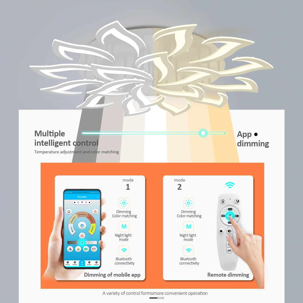 Потолочная люстра светодиодная для гостиной спальни|Потолочные лампы| |