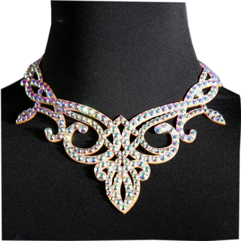 Belly Dance Gypsy Jewelry Accessories Shine Rhinestone Necklace Bikini Belt For Women And Girls Bling Bling Stage Show Costume