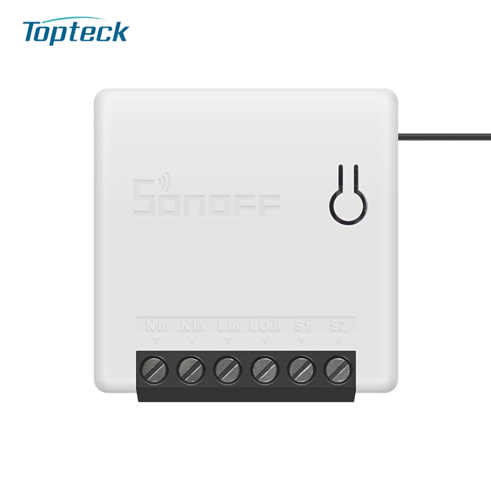 SONOFF Мини WiFi DIY умный переключатель дистанционного управления двухсторонний внешний переключатель работает с Alexa Google Home