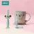 Monkey-green(no cup) 2 сменные насадки для детских зубных щеток Infantil, уход за полостью рта, детские товары, мягкая силиконовая учебная щетка с базовым подарком для новорожденных - Цвет: Monkey-green(no cup)