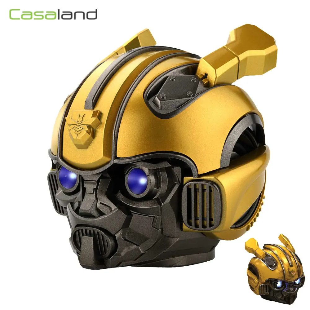 Шлем Bumblebee Bluetooth 5 0 портативный беспроводной динамик со светодиодной вспышкой