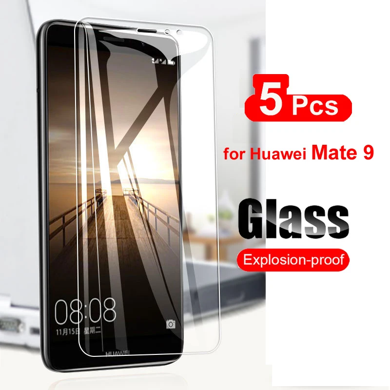 Protecteur d'écran 9 H, 5 pièces, en verre trempé dur pour Huawei Mate 9 |  AliExpress