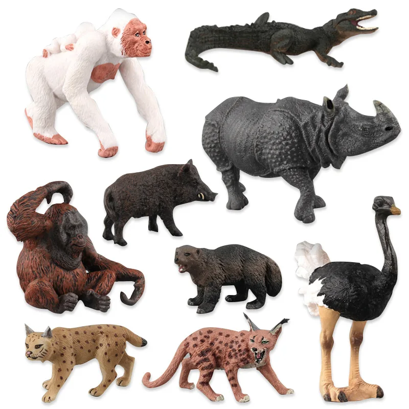 

Cross Border for Wild Animal Model Animal Toys Boar Ostrich Orangutans Model Animal Model