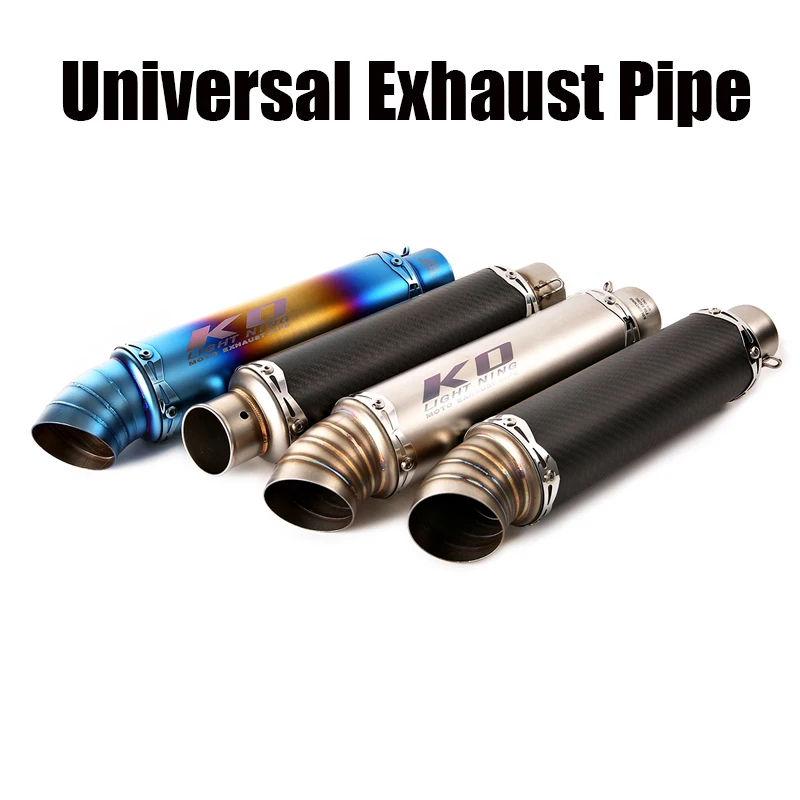 

38-51MM Universal Exhaust System Pipe Escape Muffler Tips Removable DB Killer Silencer Slip On For Motorcycle Dirt Bike ATV