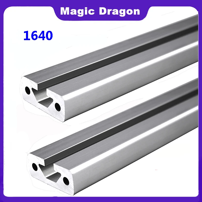 Comprimento de Extrusão de Perfil de Alumínio Padrão Europeu 1001200 mm Trilho Linear Anodizado para Impressora 3d Cnc Comprimento Personalizável 1640
