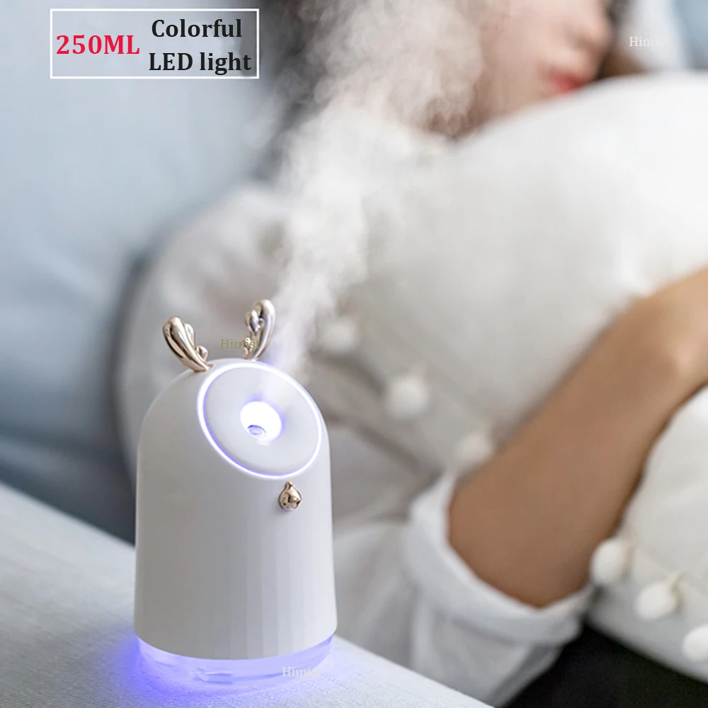 Skup Bezprzewodowy śliczne Air nawilżacz usb ultradźwiękowy, aromatyczny olejek eteryczny dyfuzor 800mAh wbudowany akumulator akumulator ekspres zamgławiacz mgły