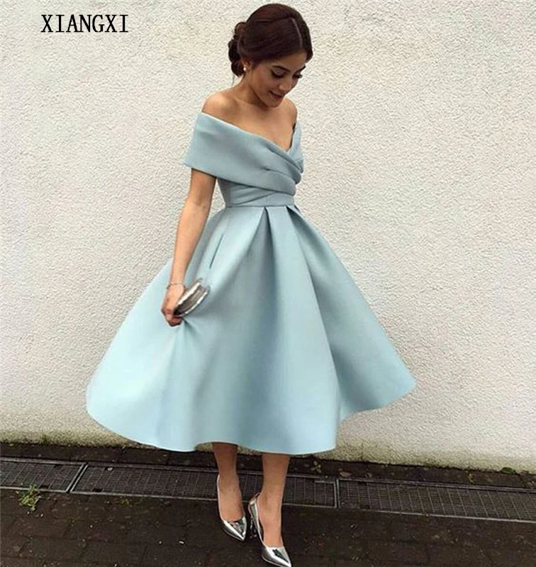 Ball-Gown-2019-Ready-Ship-Short-Off-Shoulder-Graduation-Homecoming-Dresses-with-Pleat-Homecoming-Cocktail-Party