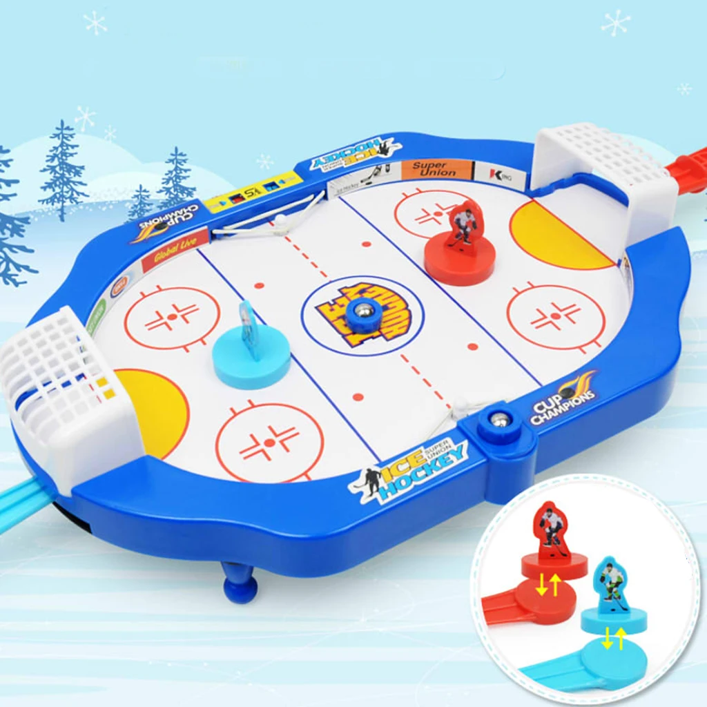 

2-Player Knock Hockey Tabletop Game Classic Arcade Games for Kids Children