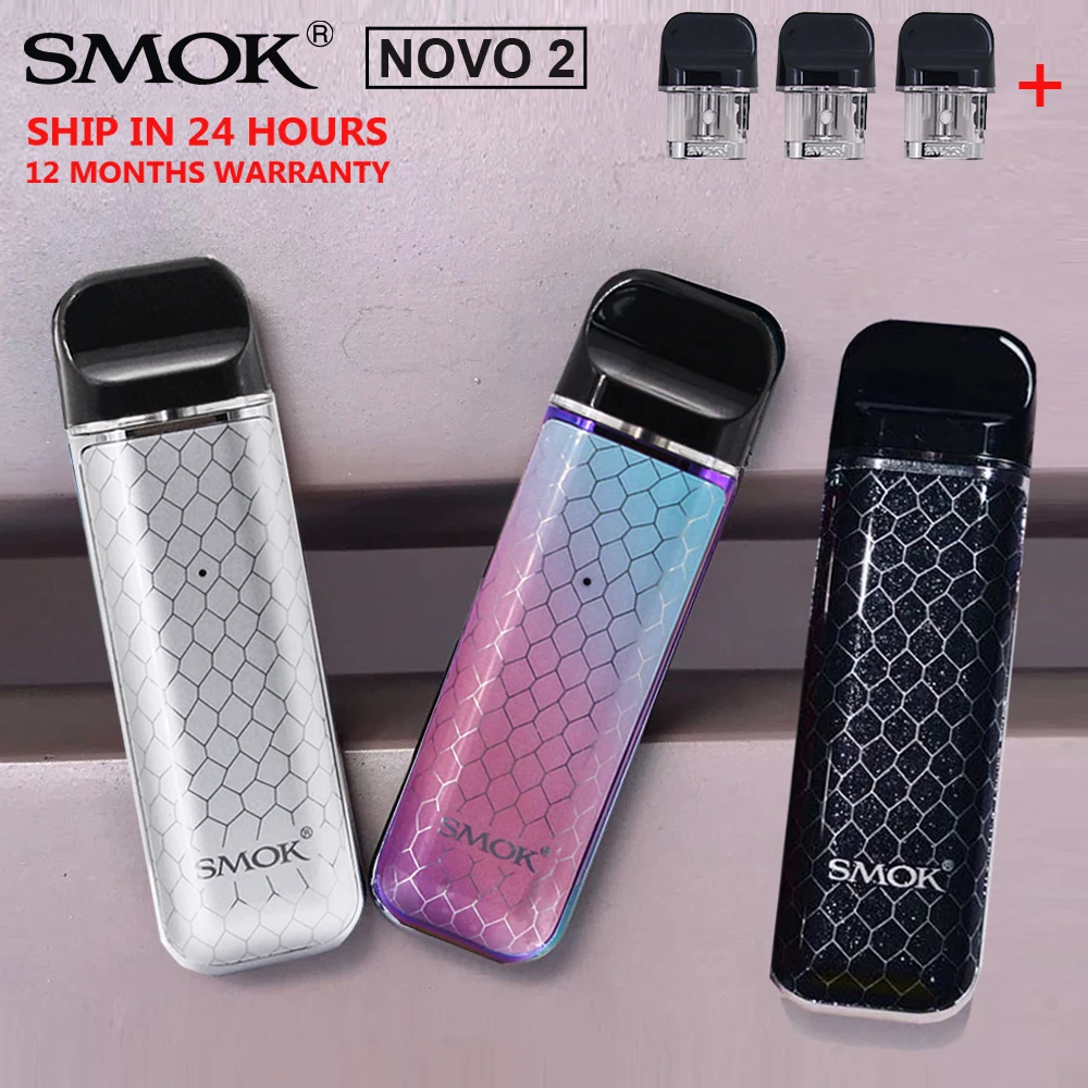 Набор для вейпа SMOK Novo 2 электронная сигарета аккумулятор 800 мАч картридж