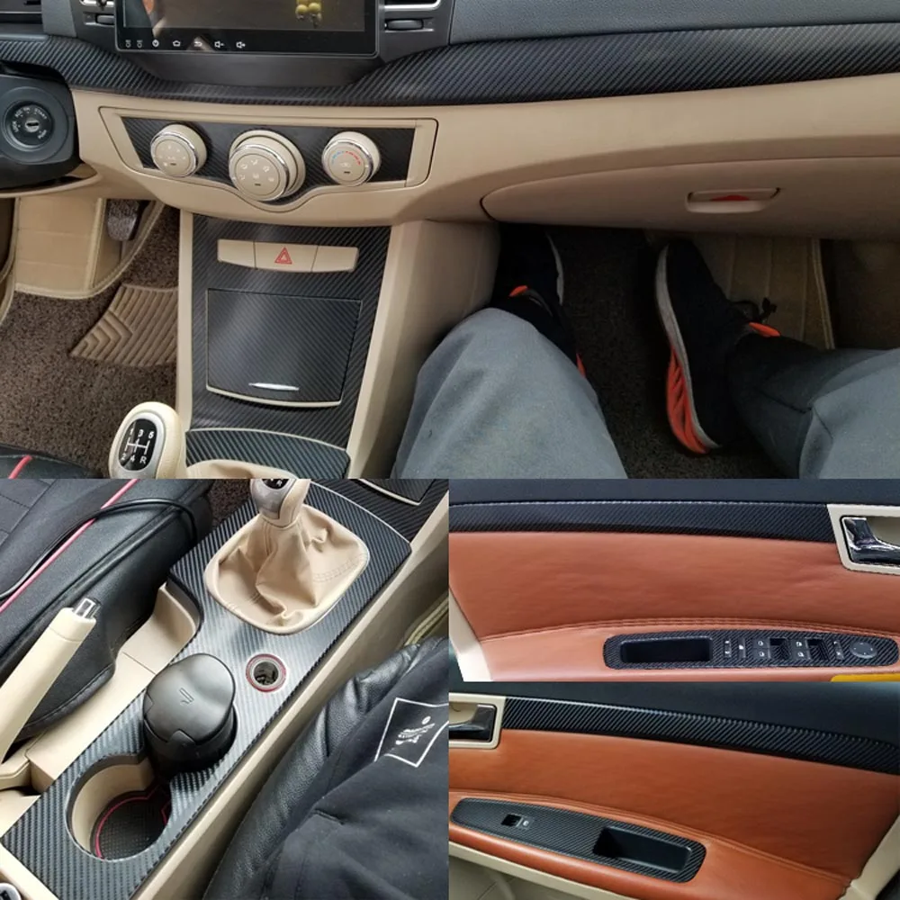 Для Roewe 350 2010- внутренняя Центральная панель управления дверная ручка 5D наклейки из углеродного волокна наклейки аксессуары для стайлинга автомобилей