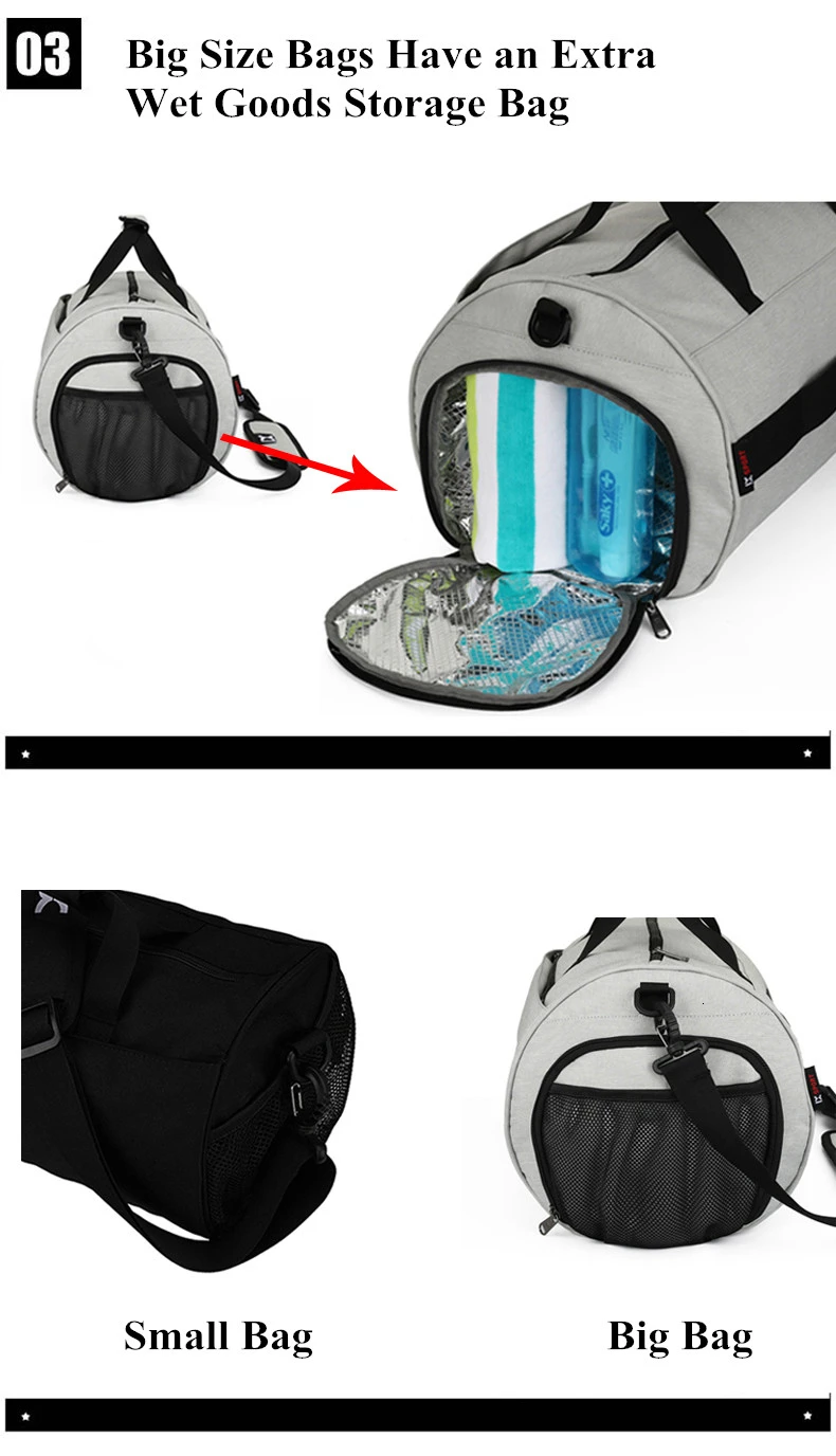 Waterproof Sport Bags Men Large Gym Bag Women Yoga Fitness Bag Outdoor Travel Luggage Hand Bag with Shoe Compartment 2019 (5)