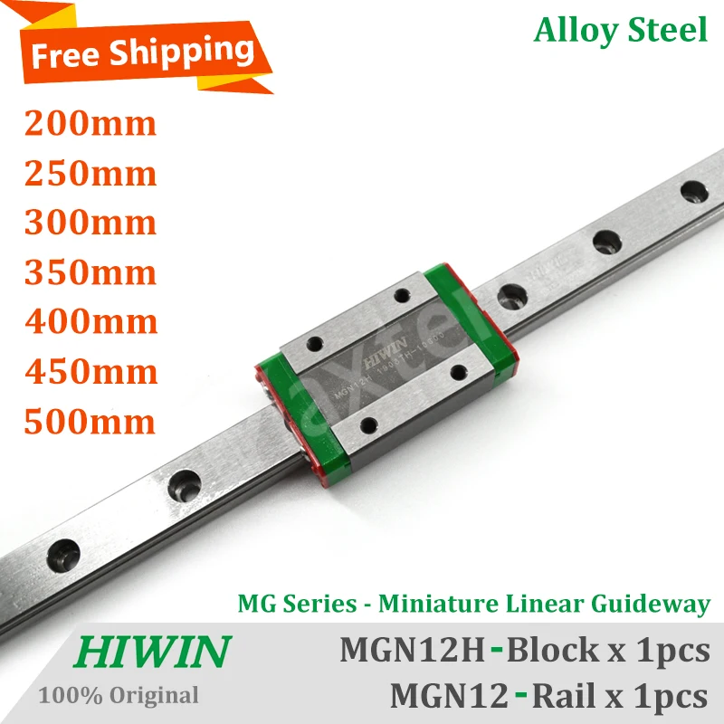 Linear Motion Guides iMetrx 400MM MGN12H Linear Rail Guide,Sliding