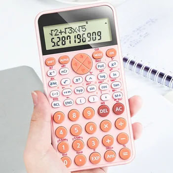 

Universal Multifunctional Battery Powered Two Line Display 12 Digits Scientific Calculator Office Portable Professional Student