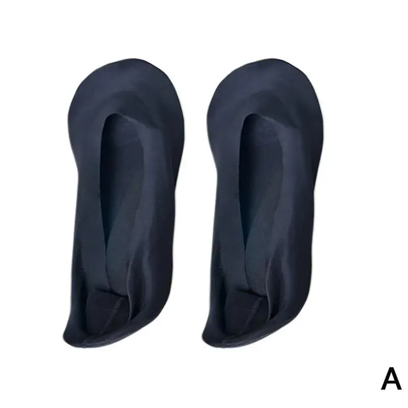 1 пара, женские 3D носки-башмачки, дышащие, подушка, бант, массаж ног, забота о здоровье, невидимые носки, силиконовые, анти-офф, ледяные шелковые носки-башмачки - Цвет: A