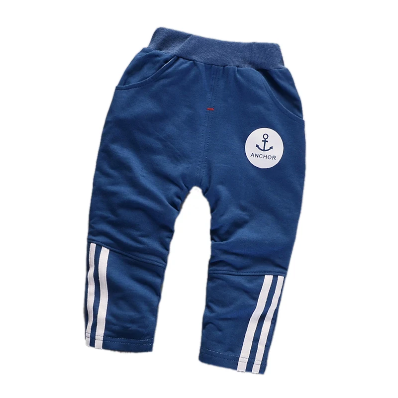 Fashion Pants Boys Casual Letter Printed Cotton Sport Trousers Baby Long Pants children warm cotton thicken clothes velvet