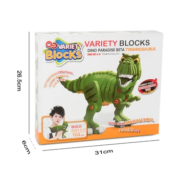 

Eva Foam Building Blocks Toys Early Childhood Education Parent-Child Interaction Creative Assembling Tyrannosaurus Model