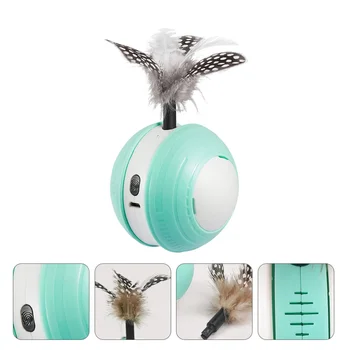 

1PC Automatic Cat Toy Rotating Ball Cat Toy Teasing Cat Toy Electric Cat Toy LED Cat Plaything for Store Pet Cat
