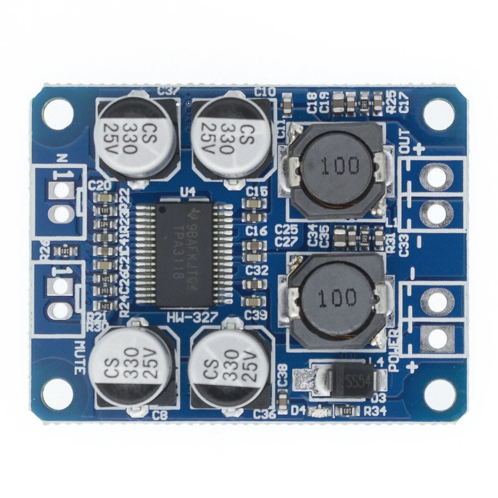 

10pcs TPA3118 PBTL mono digital amplifier board 1X60W 12V 24V POWER AMP