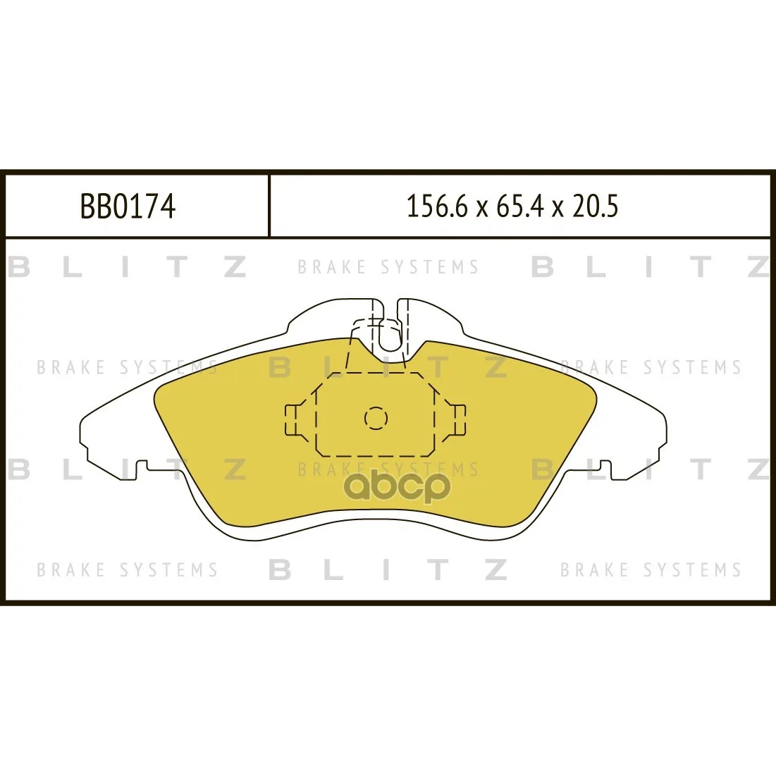 Колодки Тормозные Дисковые | Перед | Mercedes Sprinter 2-T/3-T/Vito W638 10/96-Vw Lt 28-35 Ii 7/96- Blitz арт. BB0174