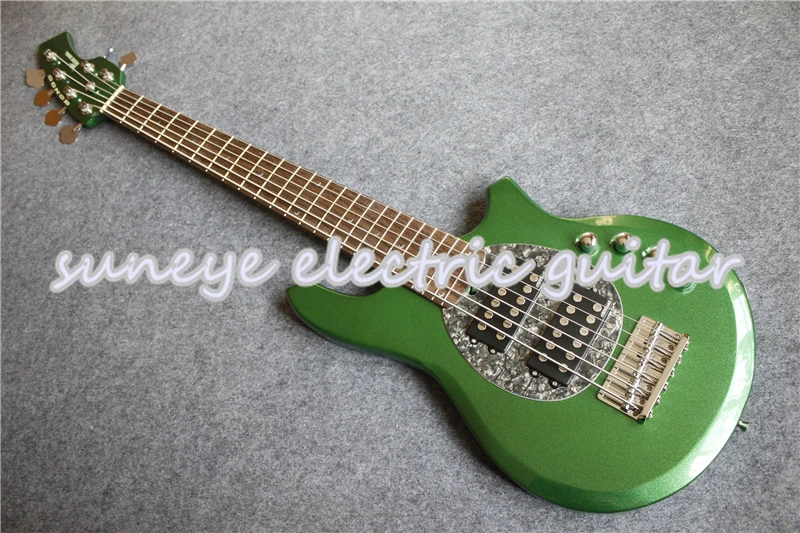 Metal Green Finish Music Man Style Bongo Electric Bass Guitar 6 String Bass Guitar Custom Guitar Kit Available Metal Green Finish Music Man Style Bongo Electric Bass Guitar 6 String Bass Guitar Custom Guitar Kit Available