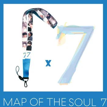 

Bangtan Boys New Album Map of Soul 7 Straps Plastic Clip Hanging Neck Rope Lanyard Mobile Phone Lanyard Creative Accessories