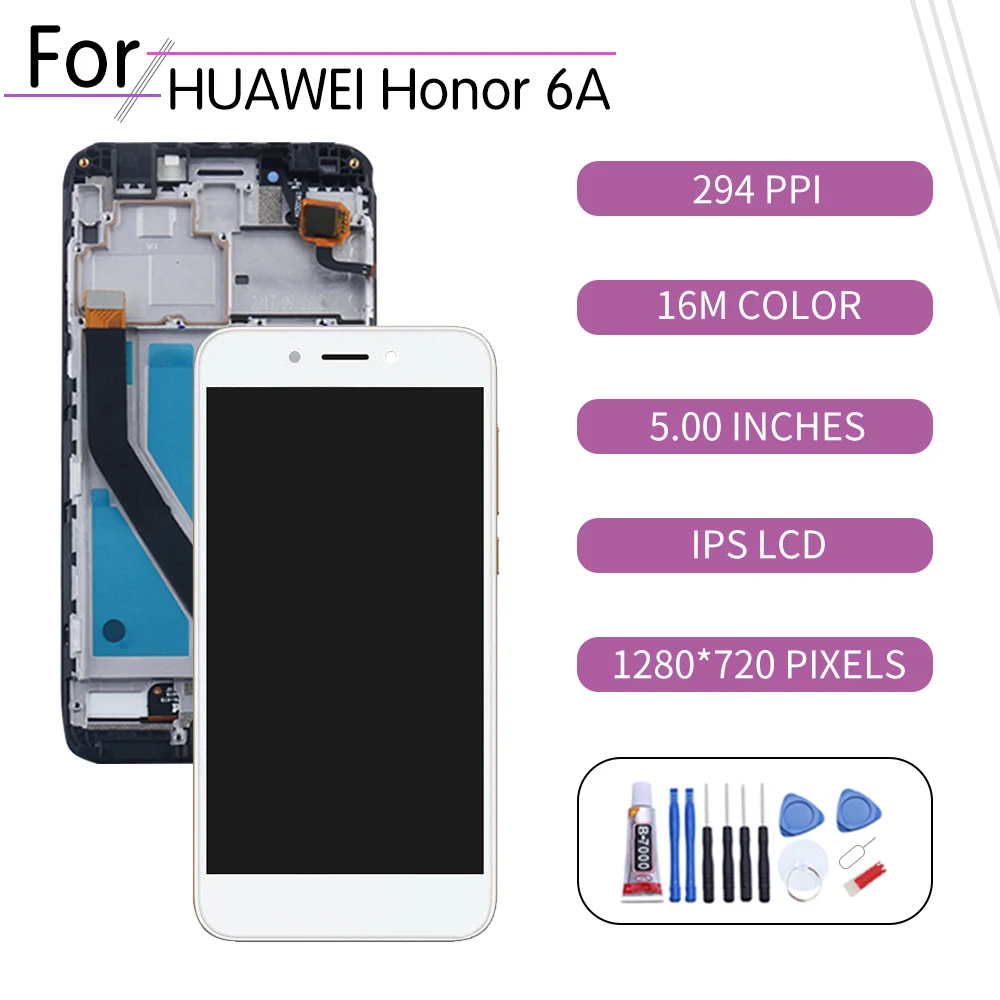 5 0 &quotоригинал для Huawei Honor 6A ЖК дисплей с сенсорным экраном дигитайзер в сборе