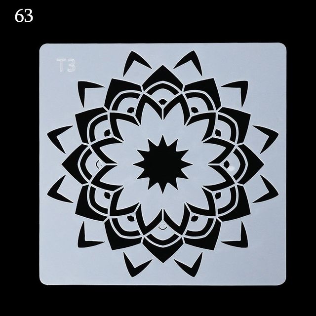 White Garden Craft Layering Stencils For Walls Painting Scrapbooking Stamp Album Decor Embossing Paper Card Template