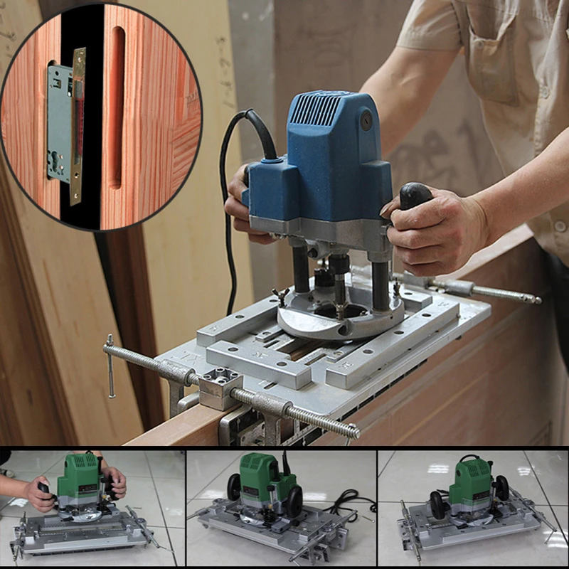 Wooden Door Slotter Hinge Hole Opener Positioning Slotting Machine