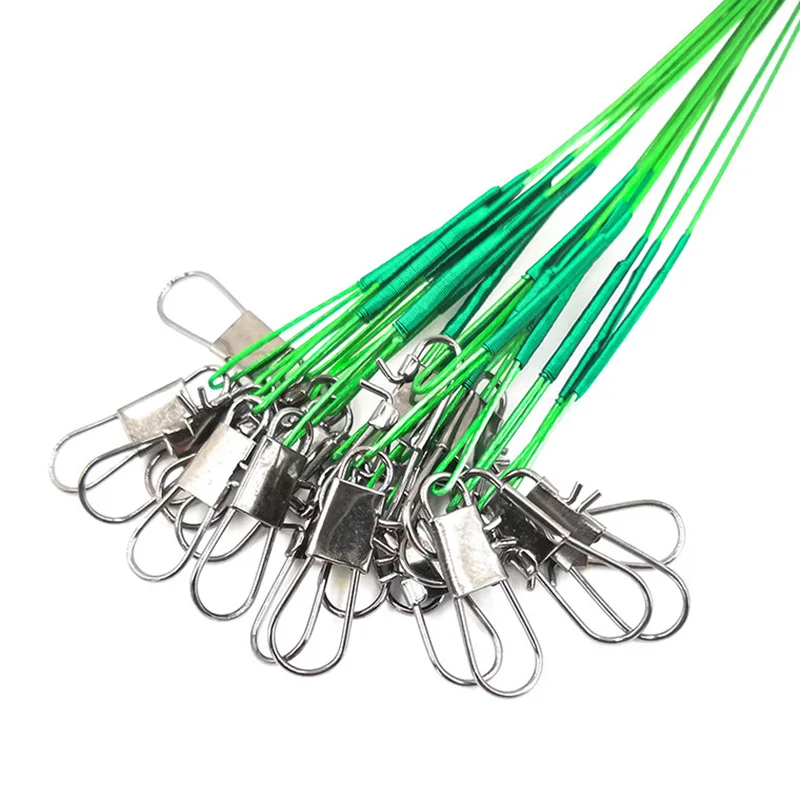 Details about   20PCS Anti Bite Steel Fishing Line Leash Leadcore Olta Accessory Swivel With 