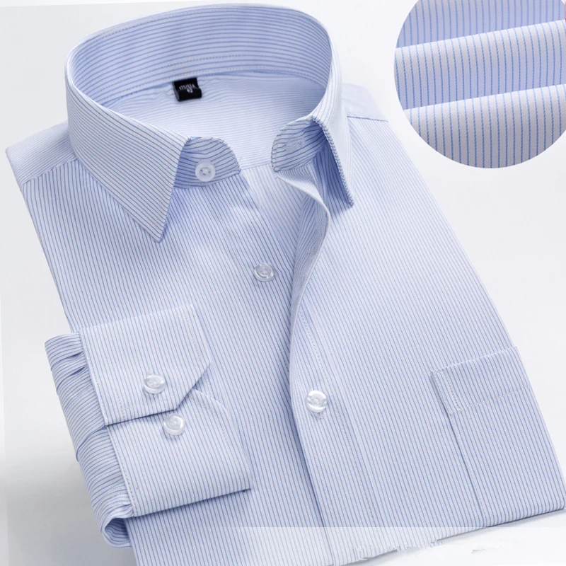 BOLUBAO брендовая мужская рубашка в клетку, Мужская модная удобная Высококачественная рубашка в британском стиле, мужская деловая рубашка с длинным рукавом - Цвет: QianLanXiTiaoWen611