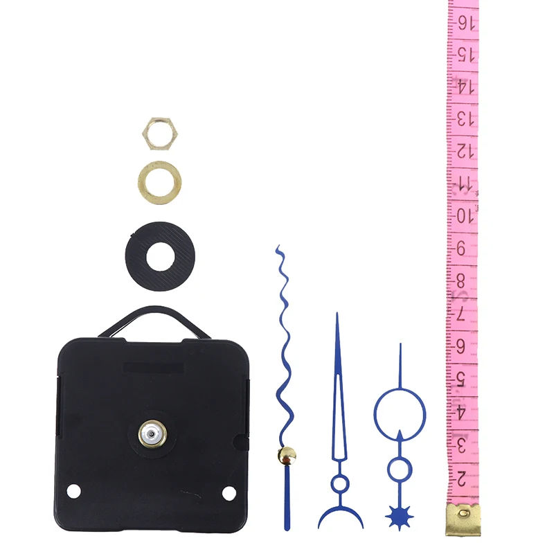 Silent Wall Quartz Clock Movement Mechanism Hands Repair Tool Parts Kit DIY Set With Hook