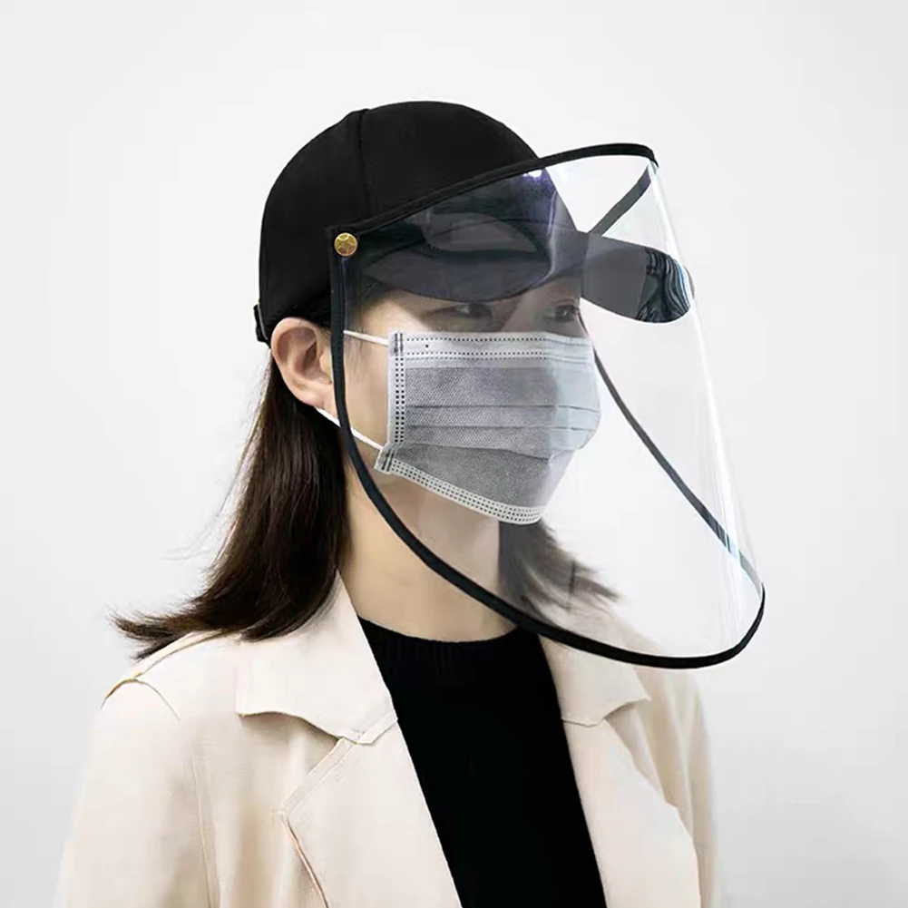 

Anti-fog Baseball Hats Removable Protective Cover Unisex UV Protection Cap Anti-spitting Dustproof Anti-fog New Hat