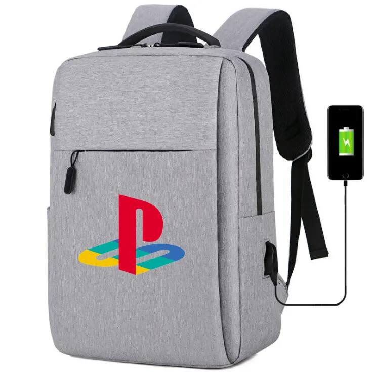 5 PS4 Playstation холщовый рюкзак зарядка через usb школьные сумки Сумка для ноутбука дорожная сумка рюкзак для подростков - Цвет: 5