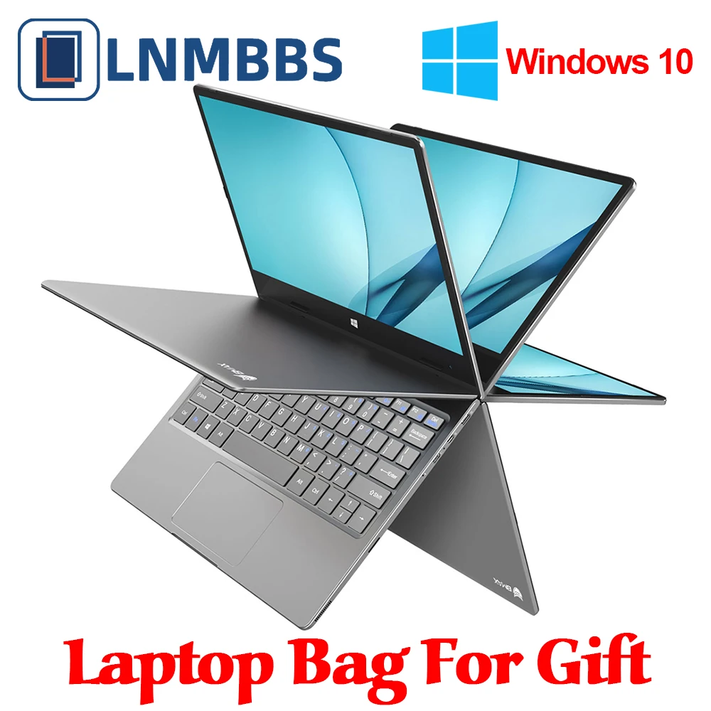 LNMBBS 360 ° ноутбук 11,6 дюймов ноутбук LPDDR4 8 ГБ+ 256 ГБ SSD 1920*1080 FHD ips Камера Двойной Wifi Bluetooth 4,2 сенсорный экран компьютера