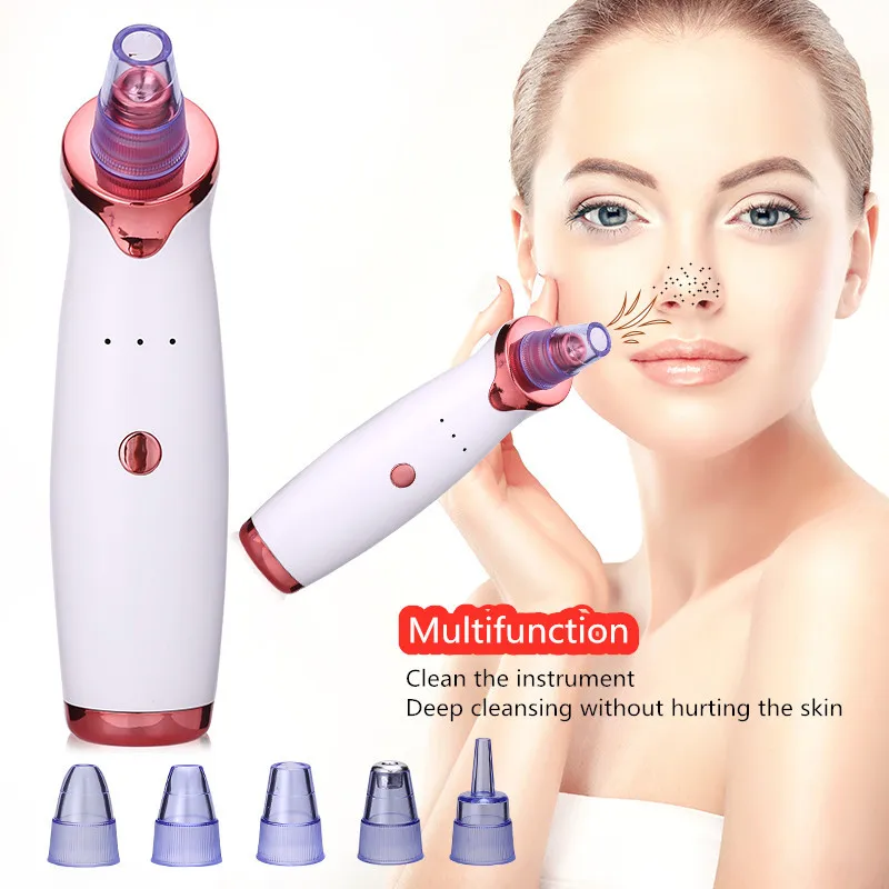 Blackhead Remover Face Deep Nose Cleaner T Zone Pore Acne Pimple Removal Vacuum Suction Facial Diamond Beauty Clean Skin Tool | Красота и