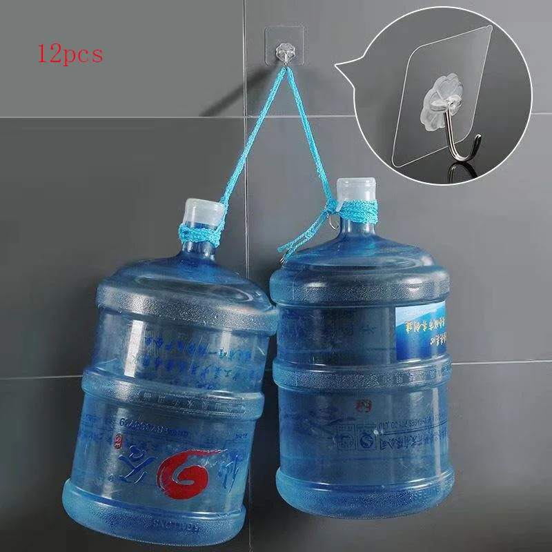 

Hook Strong Transparent Suction Wall Sucker Hanger Waterproof Adhesive Heavy Load Rack Stainless Steel Hook