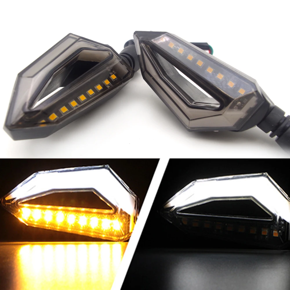 

Universal Motorcycle Turn Signal Lights Lamp Amber LED intermitentes moto FOR cb650r suzuki vstrom dl650 cafe racer light vespa