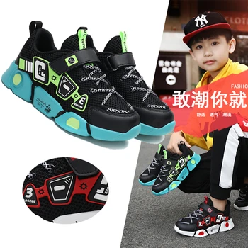 

PEAKING Boys Sneaker Big Kids Mesh Breathable Non-slip Child Sneakers Tenis Infantil Teenagers Footwear Sport Shoes for Baby Boy