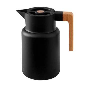 

1.3L With Handle Tea Easy Clean Coffeeware Double Walled For Foods Stainless Steel Kitchen Vacuum Thermal Pots Travel Home