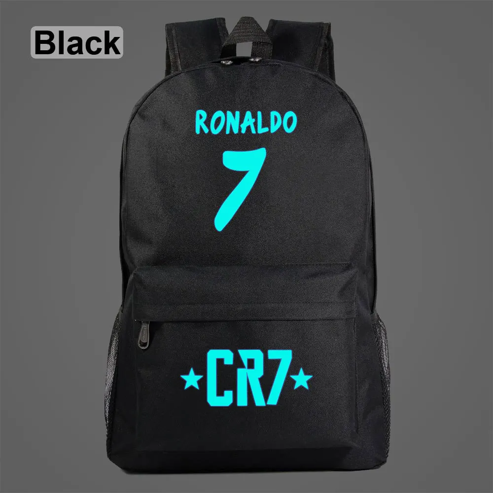Светящиеся Спортивные Футбольные Звезды Роналду 7 цифр галактика клетчатая детская школьная сумка подростковые школьные сумки женские и мужские рюкзаки