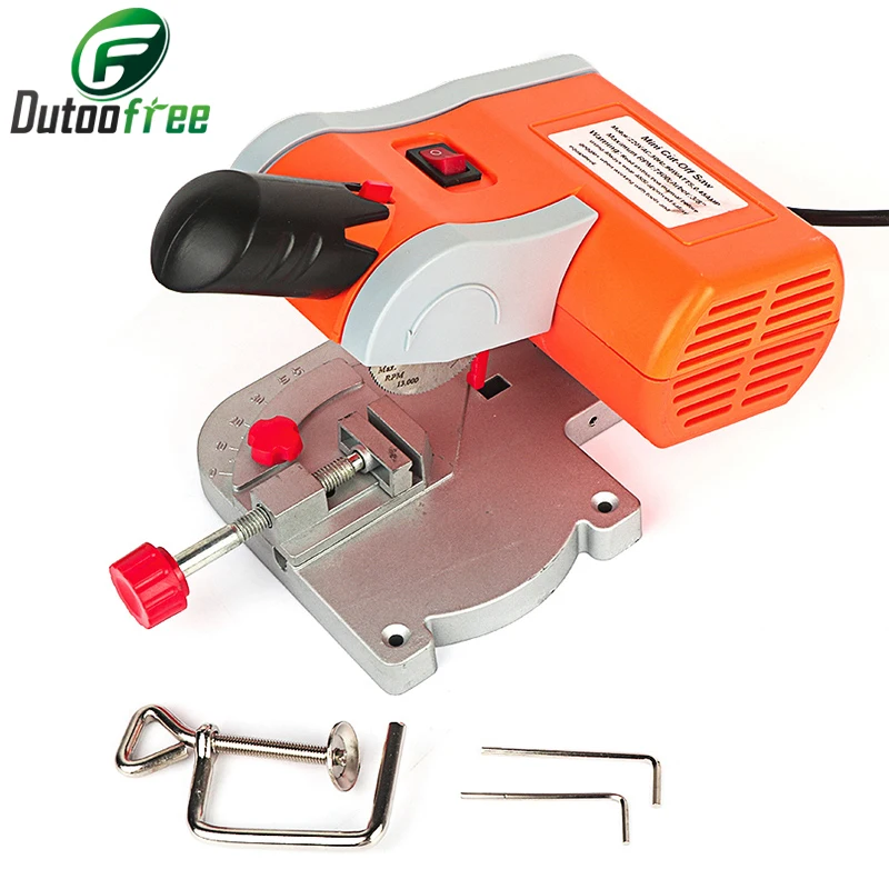 45 Degree Mini Cutting Machine Bench Cut-off Saw Steel Blade Diy Tools For cutting Metal Wood Plastic With Adjust Miter Gauge xuqian hot sale with metal stamping hammer and steel bench block for personalizing jewelry wood leather and more l0157