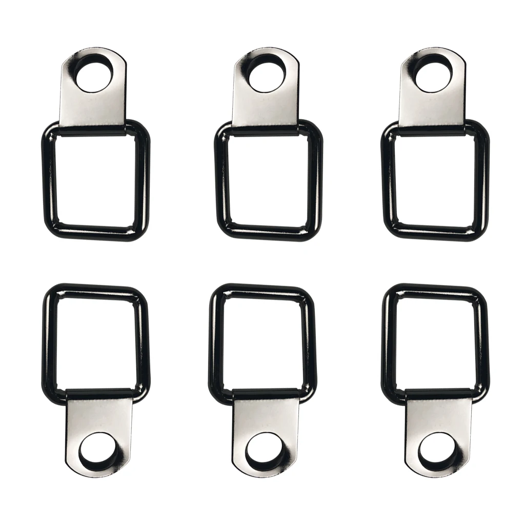 6pcs Lashing Ring Ring Hook Lashing Lashing Ceiling Mount For Trailer Truck Boot Car Trunk