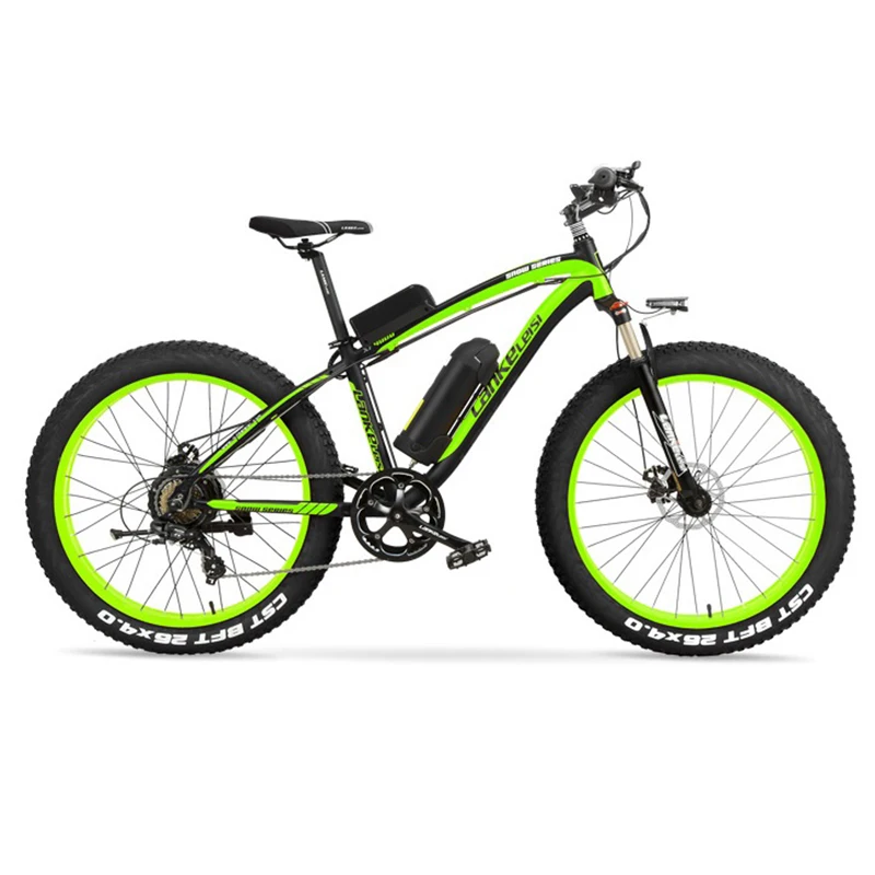 1000W Fat Electric Bike 48V Mens Mountain E bike 21 Speeds 26 inch Fat Tire Road Bicycle Snow Bike 16AH Lithium Battery