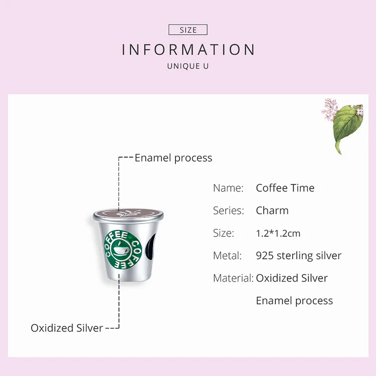 Шарм подвеска женский из серебра 925 пробы с бусинами|Бусины| |