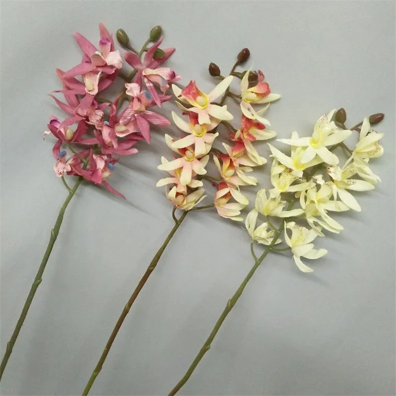 7Pcs Fake Short Stem Whelan (10 Heads/Piece) 24.8" Length Simulation Cicada for Home Wedding Decorative Artificial Flowers | Дом и сад