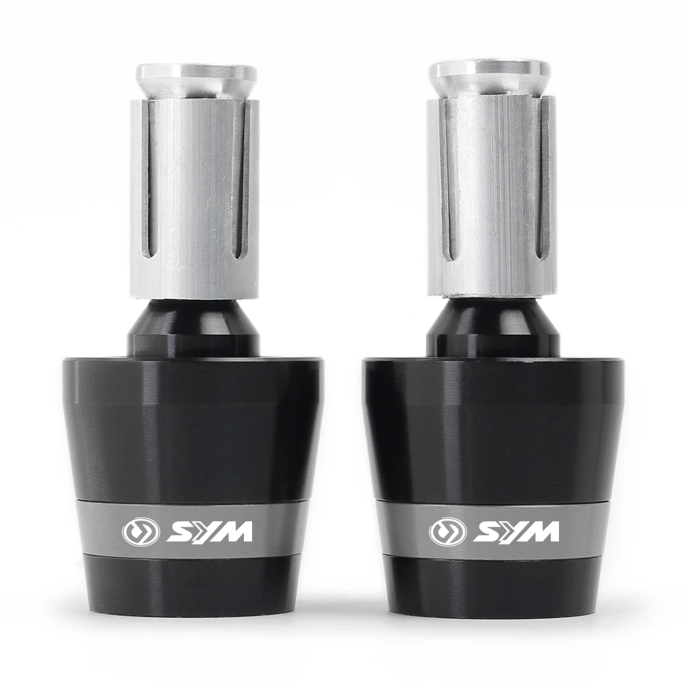 Высокое качество мотоцикла CNC руль ручки руля концы крышки слайдер Для SYM CRUISYM150 180 300 CRUISYM GTS 300 300i - Цвет: Titanium