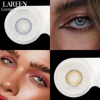 Hot Promo 8a6032 Lareen 2pcs Colored Contact Lenses For Eyes Christmas Makeup Beautiful Pupil Fashion Blue Color Eye Contacts Lentes De Contacto Cicig Co