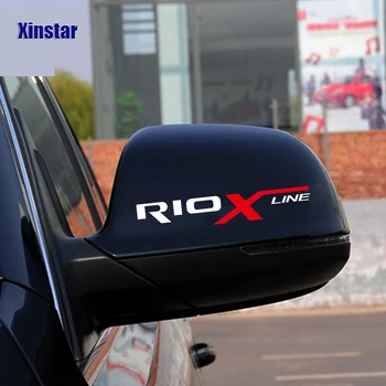 

2pcs car rearview mirror sticker for kia rio x-line